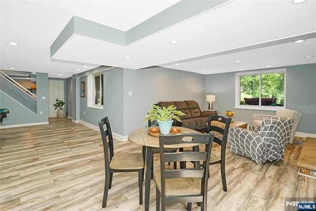 17 Windham Pl, Glen Rock, NJ 07452 - dining space featuring light wood-style flooring and recessed lighting