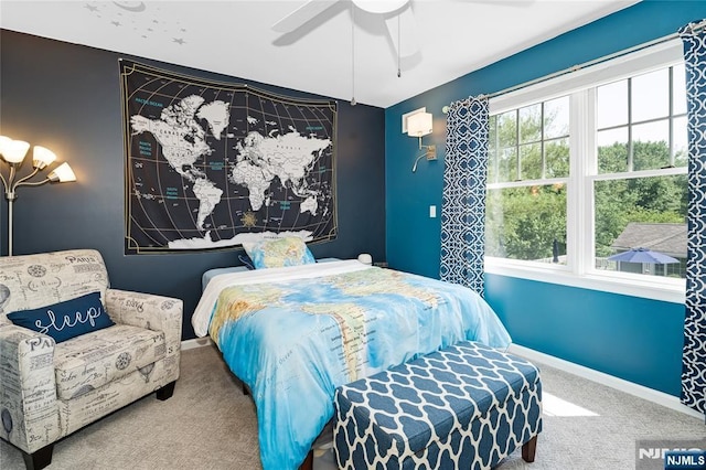 17 Windham Pl, Glen Rock, NJ 07452 - bedroom featuring carpet floors and ceiling fan