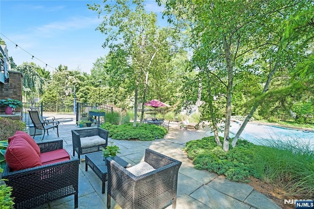 17 Windham Pl, Glen Rock, NJ 07452 - view of patio featuring outdoor lounge area