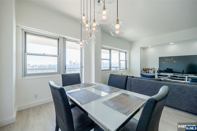 6600 Jfk Blvd E Unit 23L, West New York, NJ 07093 - dining area featuring light wood finished floors and baseboards