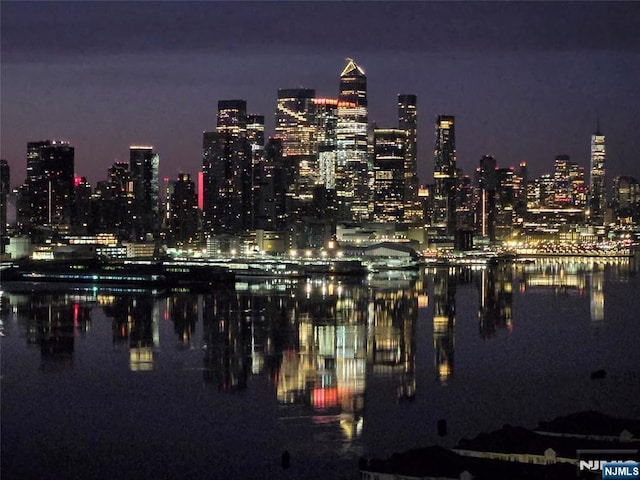 6600 Jfk Blvd E Unit 23L, West New York, NJ 07093 - city view with a view of city lights and a large body of water