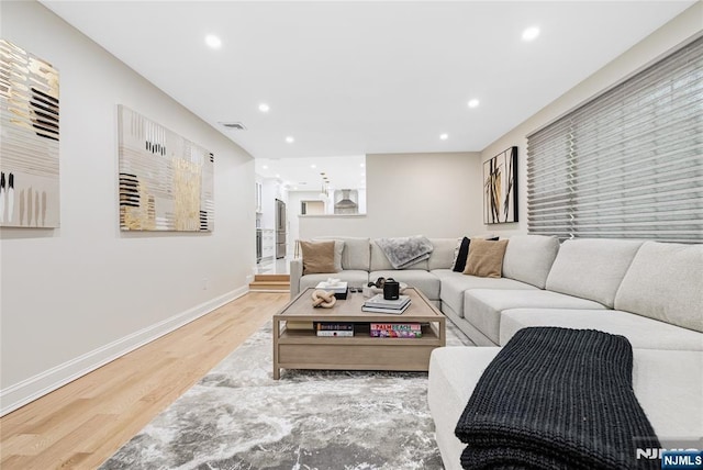 15 Kings Ct, Woodcliff Lake, NJ 07677 - living area with wood finished floors and recessed lighting