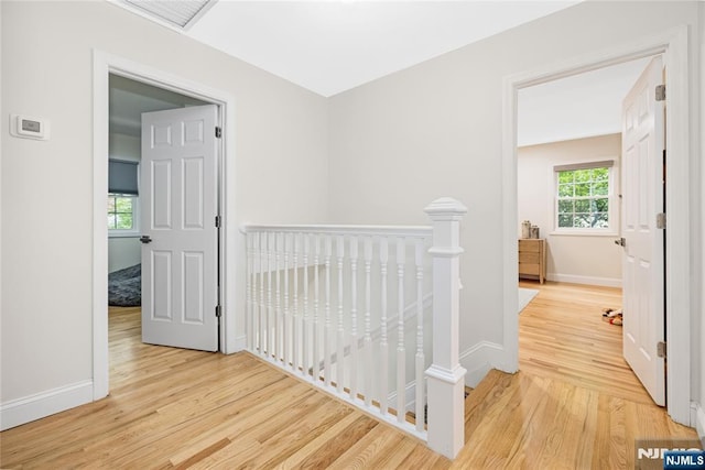 15 Kings Ct, Woodcliff Lake, NJ 07677 - hall with an upstairs landing and light wood-style floors