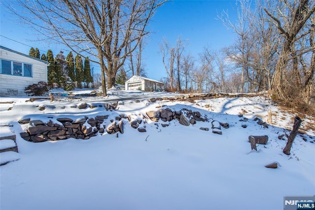 419 Central Ave, Haledon, NJ 07508 - view of yard covered in snow