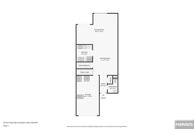 16 Iron Forge Vlg, Pompton Lakes, NJ 07442 - view of property floor plan