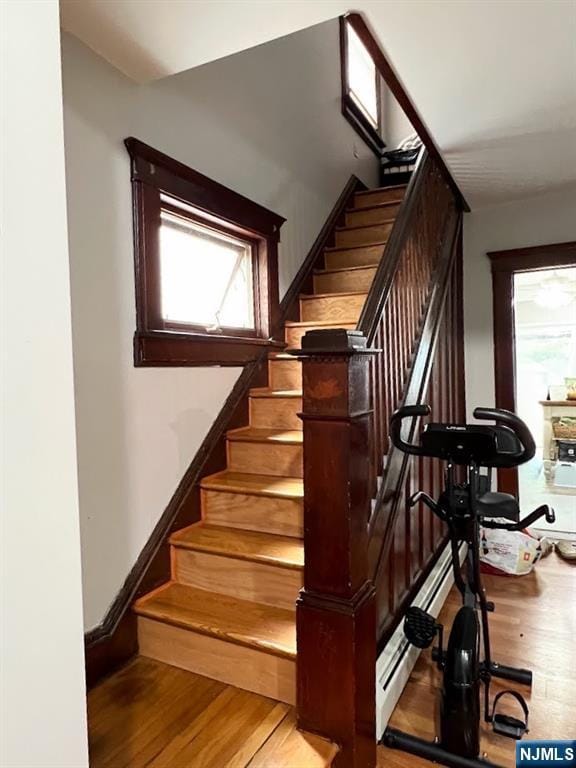 360 Carmita Ave, Rutherford, NJ 07070 - stairway with wood finished floors