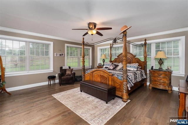 15 Franeks Rd, Hamburg, NJ 07419 - bedroom featuring crown molding, wood finished floors, and a ceiling fan