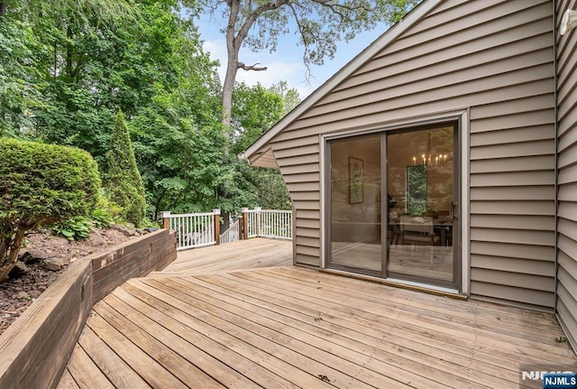 33 Berkshire Rd, Woodcliff Lake, NJ 07677 - view of wooden deck