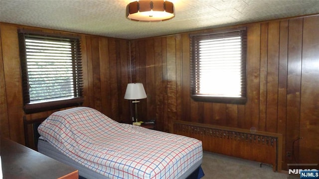 17 Gunther Ave, Lodi, NJ 07644 - carpeted bedroom with wooden walls