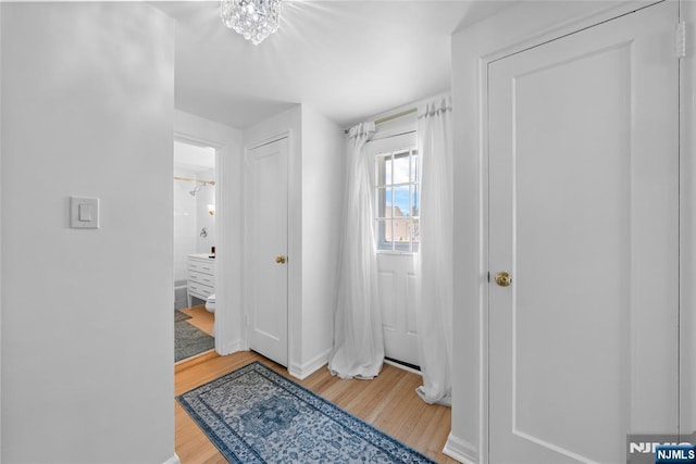 63 Rosedale Ave, Clifton, NJ 07013 - entrance foyer with wood finished floors and baseboards