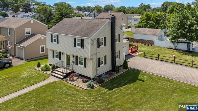 63 Rosedale Ave, Clifton, NJ 07013 - view of front facade featuring a residential view, driveway, and roof with shingles