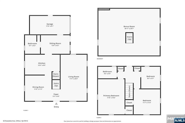 63 Rosedale Ave, Clifton, NJ 07013 - view of room layout