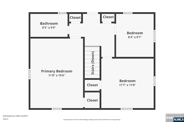 63 Rosedale Ave, Clifton, NJ 07013 - view of property floor plan