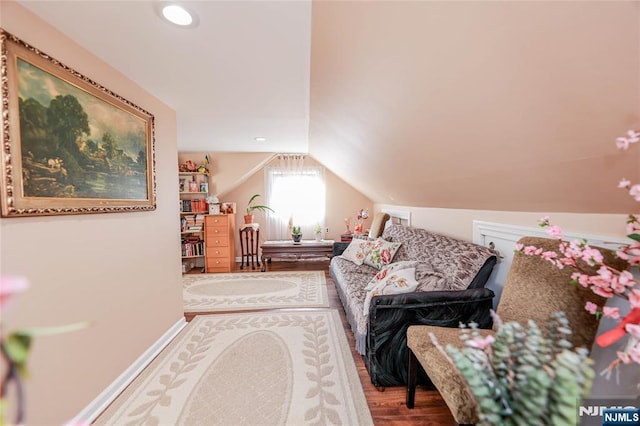 136 Martin Ave, Clifton, NJ 07012 - living room with wood finished floors and lofted ceiling