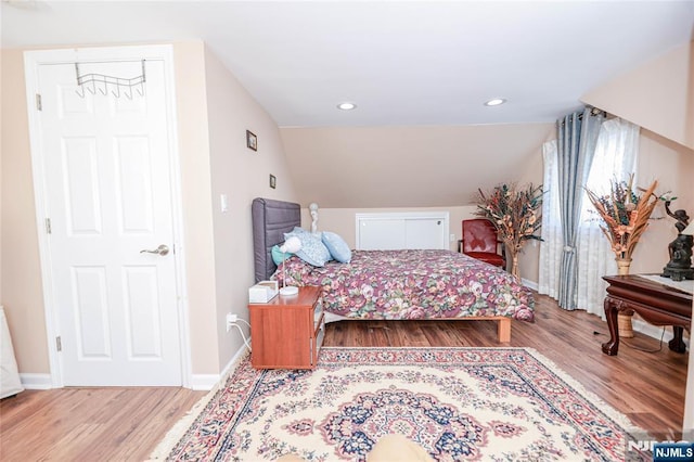 136 Martin Ave, Clifton, NJ 07012 - bedroom featuring wood finished floors and lofted ceiling