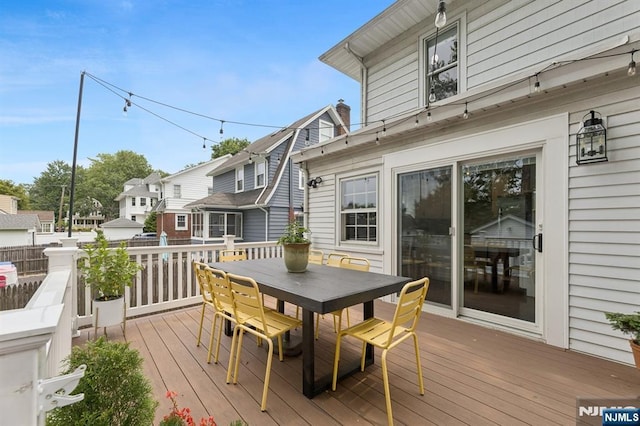 30 Hillcrest Ter, Verona, NJ 07044 - wooden deck featuring outdoor dining space