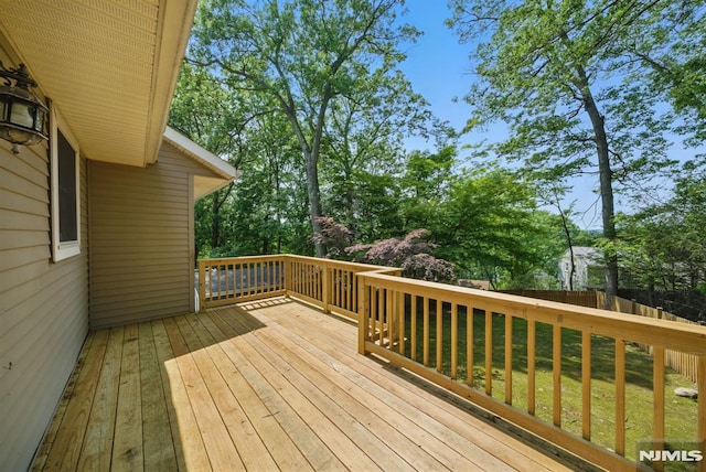 49 Longview Trl, Denville Township, NJ 07834 - view of wooden deck