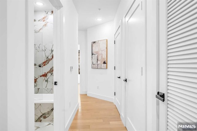649 38th St Unit 304, Union City, NJ 07087 - hallway with light wood-style flooring and recessed lighting