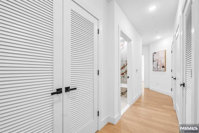 649 38th St Unit 304, Union City, NJ 07087 - hallway featuring light wood-style floors and recessed lighting