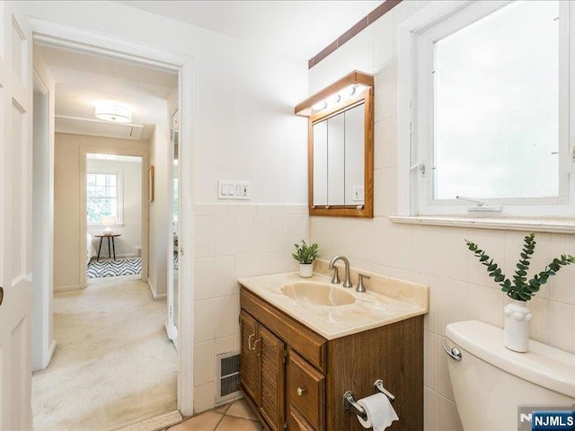 100 Darling Ave, Bloomfield, NJ 07003 - bathroom with vanity and tile walls