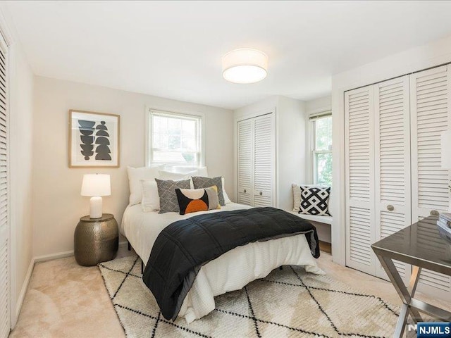 100 Darling Ave, Bloomfield, NJ 07003 - bedroom with multiple closets and light colored carpet