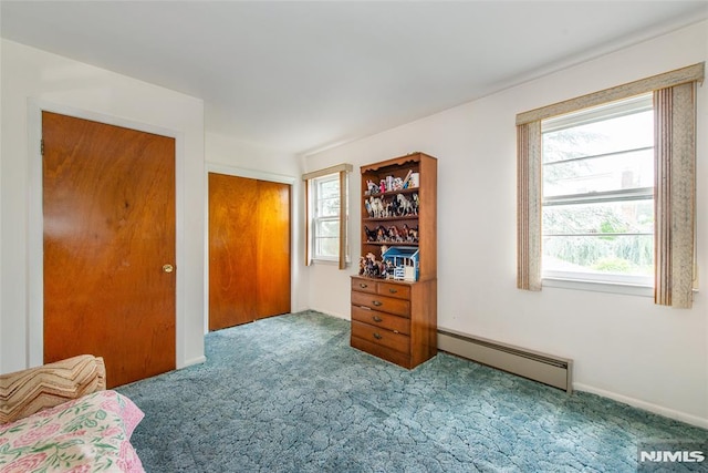 6 Rutgers Pl, Clifton, NJ 07013 - bedroom with baseboard heating, carpet, and a closet