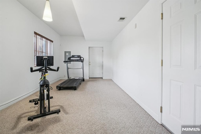 286 State Rt 17, Rutherford, NJ 07070 - exercise area featuring carpet and baseboards