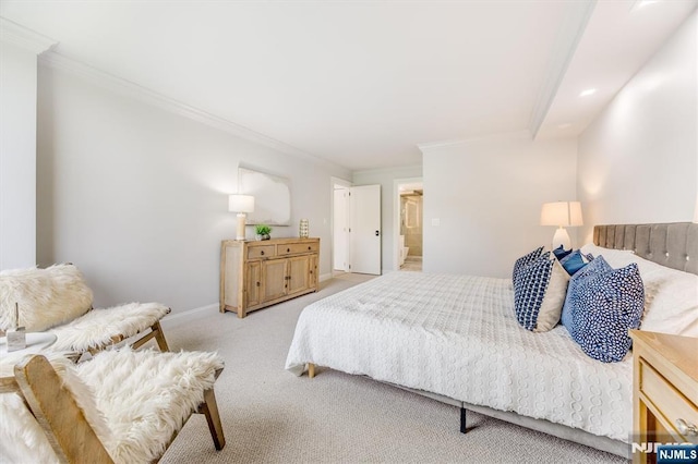 1 Claridge Dr Unit 418, Verona, NJ 07044 - bedroom featuring ornamental molding and light carpet