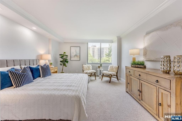 1 Claridge Dr Unit 418, Verona, NJ 07044 - bedroom with crown molding and light colored carpet