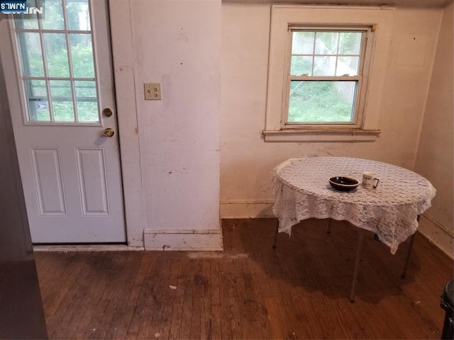 734 Broad St, Bloomfield, NJ 07003 - dining room with hardwood / wood-style flooring and baseboards