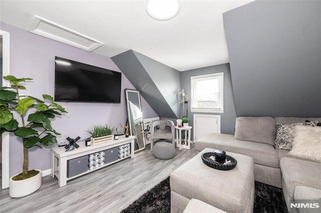 71 Pickens St, Little Ferry, NJ 07643 - living area with attic access and wood finished floors