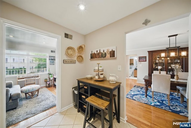 92 Maple Ln Unit 3021, Mount Arlington Boro, NJ 07856 - dining space featuring light tile patterned floors and baseboards