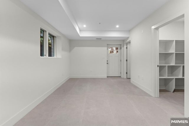 135 Old Palisade Rd, Fort Lee, NJ 07024 - spare room featuring recessed lighting, plenty of natural light, and light tile patterned flooring