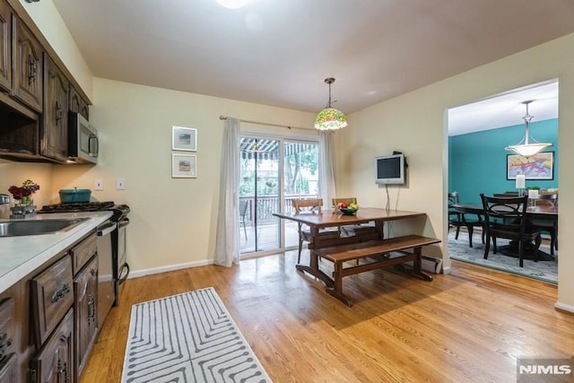 117 Morton Dr, Ramsey, NJ 07446 - dining space with light wood-type flooring and baseboards