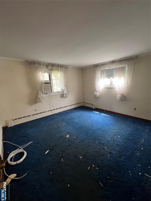 106 Prescott St, Demarest, NJ 07627 - empty room with a baseboard radiator and carpet flooring