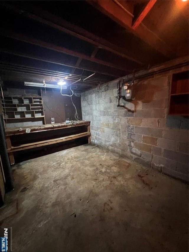106 Prescott St, Demarest, NJ 07627 - unfinished below grade area with gas meter