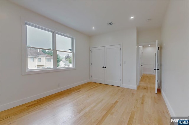 415 Bailey Rd, Paramus, NJ 07652 - unfurnished bedroom featuring light wood finished floors and recessed lighting