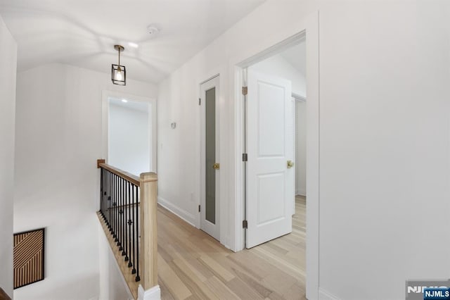 26 Lake, North Haledon, NJ 07508 - hallway featuring an upstairs landing and light wood-style floors