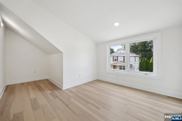 26 Lake, North Haledon, NJ 07508 - bonus room featuring light wood-style floors, vaulted ceiling, and recessed lighting