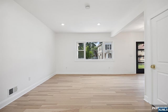 26 Lake, North Haledon, NJ 07508 - spare room featuring light wood finished floors, a smoke detector, and recessed lighting