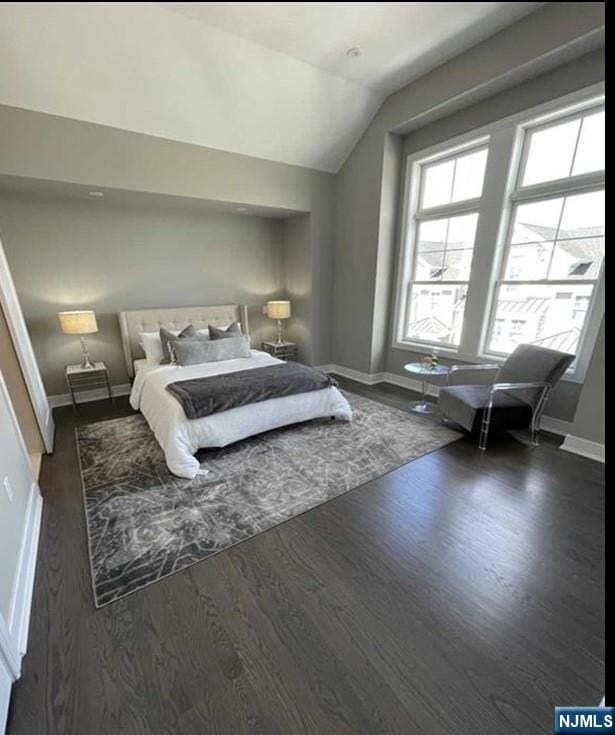 25 Division St Unit 403, Cresskill, NJ 07626 - bedroom featuring wood finished floors and lofted ceiling