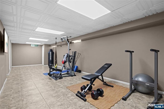 8 Fieldstone Dr, Kinnelon Borough, NJ 07405 - workout area featuring baseboards