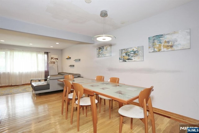 39-23 Pershing St, Fair Lawn, NJ 07410 - dining room with light wood-style flooring and recessed lighting
