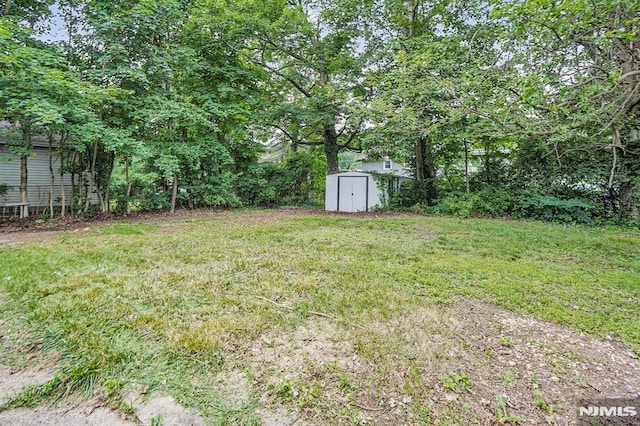 2 Ann St, Bloomingdale, NJ 07403 - view of green lawn featuring a shed