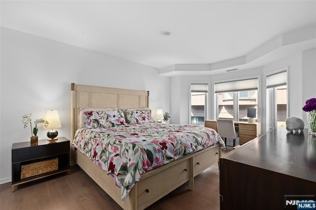 207 Jefferson Ct, Edgewater, NJ 07020 - bedroom featuring dark wood-style floors