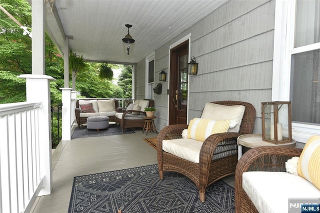 4 4th St, Park Ridge, NJ 07656 - wooden porch with an outdoor living space