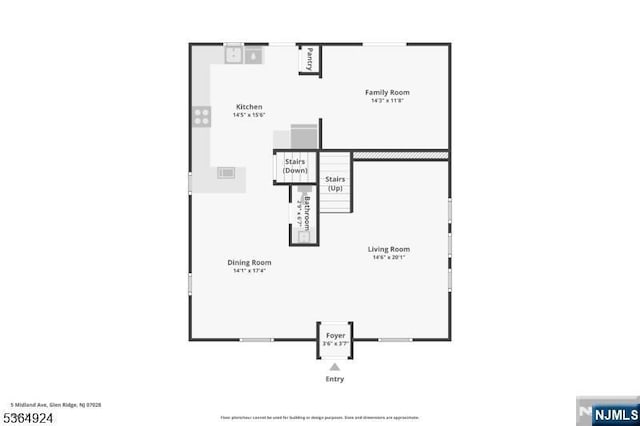 5 Midland, Glen Ridge, NJ 07028 - view of home floor plan
