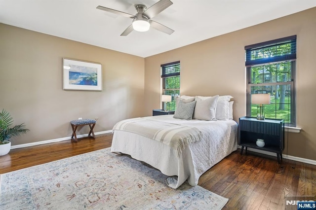 181 Long Hill Rd Unit H3, Little Falls, NJ 07424 - bedroom featuring wood finished floors and a ceiling fan
