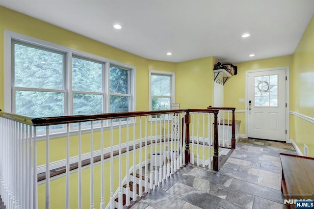11 Katharina Pl, Twp Of Washington, NJ 07676 - interior space featuring recessed lighting, healthy amount of natural light, and stone tile flooring