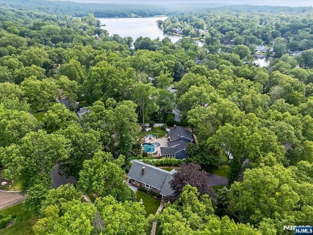 63 Kathleen Ct, Wayne, NJ 07470 - drone / aerial view of a forest and a nearby body of water